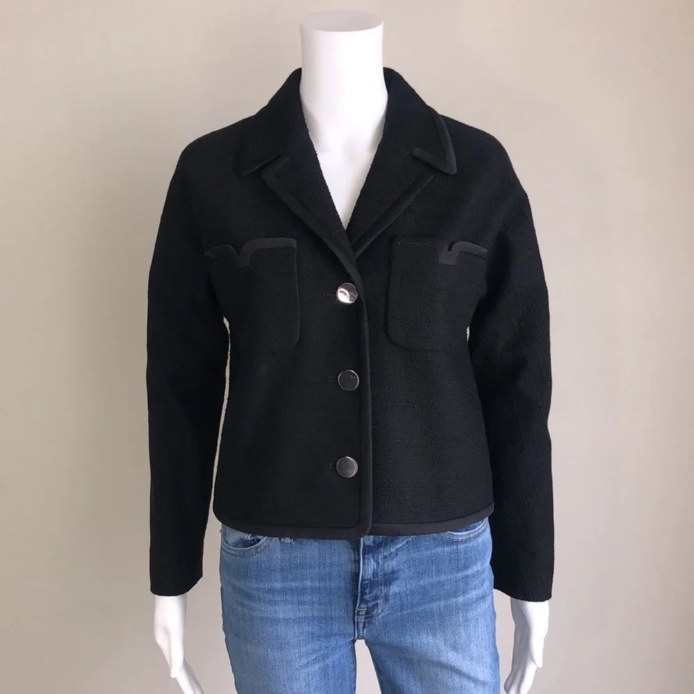 Kate Spade Black Tweed Jacket